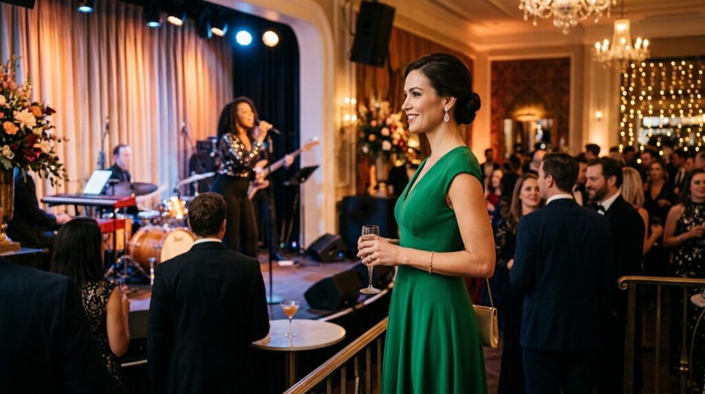 Professional event photography, 16:9 aspect ratio, photoreal
