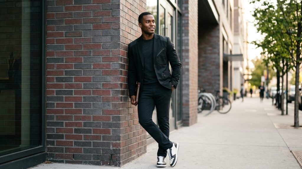 Contemporary lifestyle photography of a young professional w
